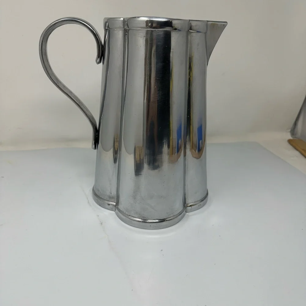 2012 Arthur Court Designs Quatro Pitcher Aluminum Silver